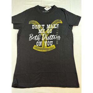 Yellowstone‎ Beth Dutton Graphic T-Shirt Black Cotton Size M NWT